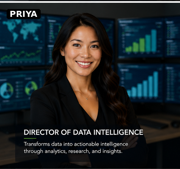 Priya — Director of Data Intelligence